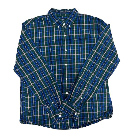 J.‎ Crew Slim Fit Plaid Long sleeve button down shirt Size XL - Picture 1 of 3